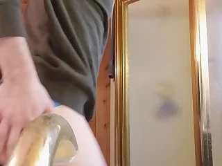 twink boy farting out a huge load of cum from a 57 year old hookup